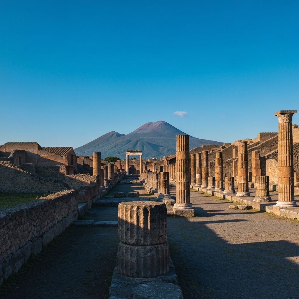 Van excursion Pompeii Vesuvius